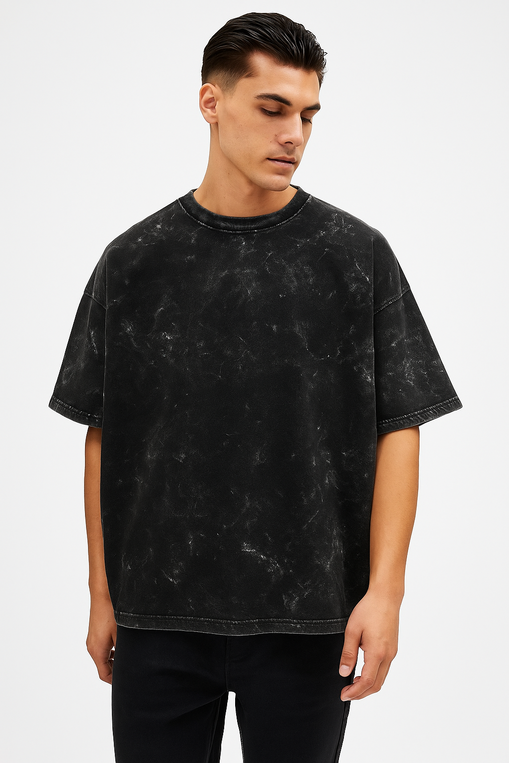 Unisex Acid Washed Oversized Tee