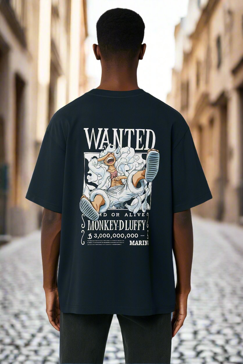 Monkey D. Luffy Wanted Poster Oversized Tee – One Piece 3 Billion Bounty Edition