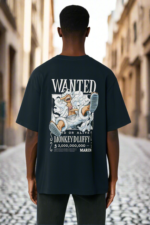 Monkey D. Luffy Wanted Poster Oversized Tee – One Piece 3 Billion Bounty Edition